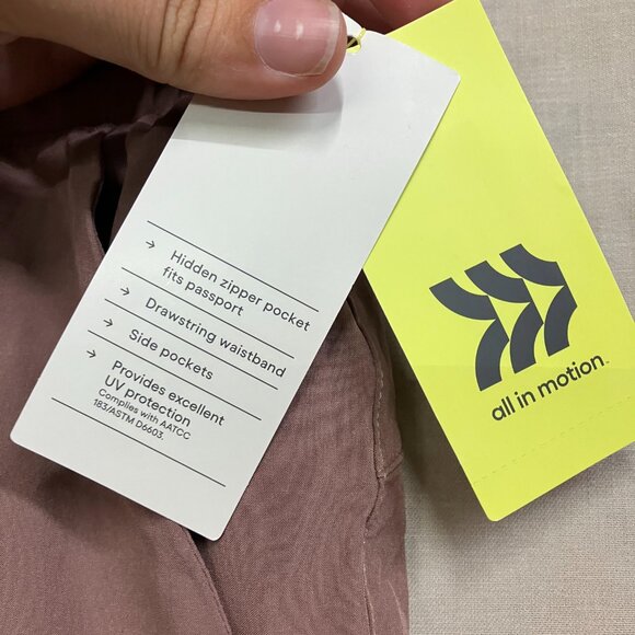 NWT All In Motion Women's Brown Active Light Mid-Rise Cargo Pockets Jogger Pants - Picture 4 of 16